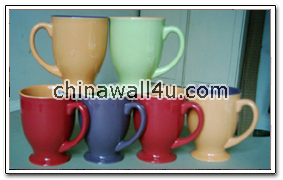 CT325 11oz & 12oz 2 tone footed mugs 