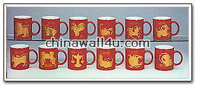 CT513 2-tone decorated mug  