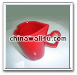 CT540Chinared heart mug 